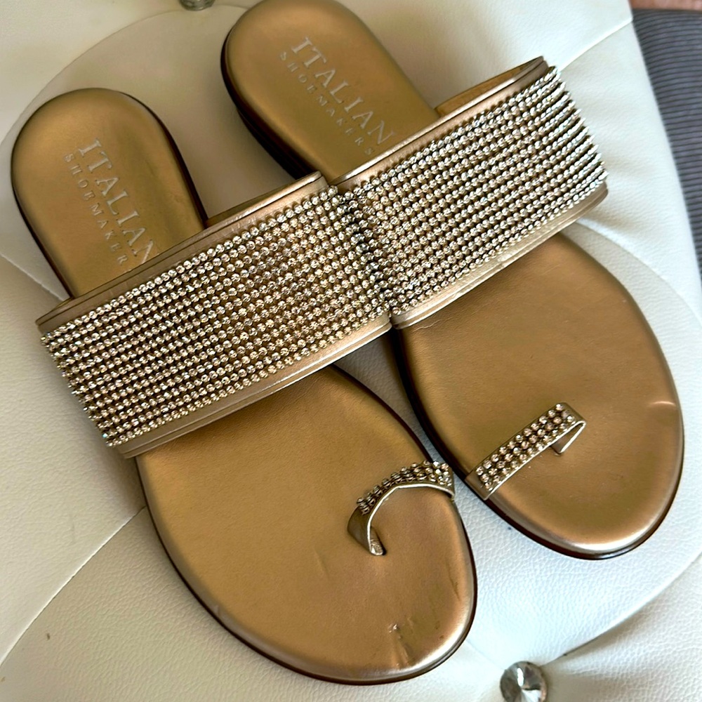 EUC Like New Sz 9 Rhinestone sandals